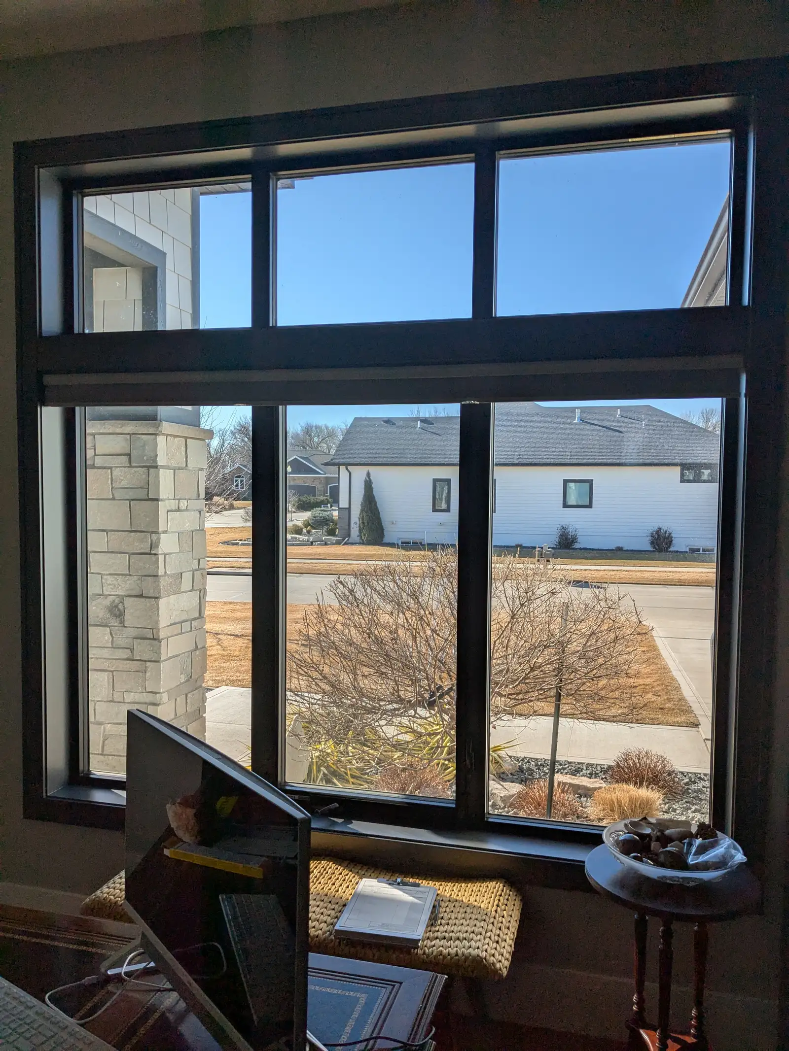 Dakota Dunes home windows with N1020 sun and glare film (interior)